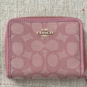 Coach Pink Signature Wallet